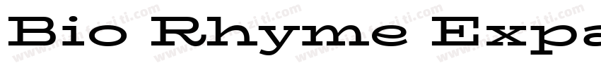Bio Rhyme Expa字体转换